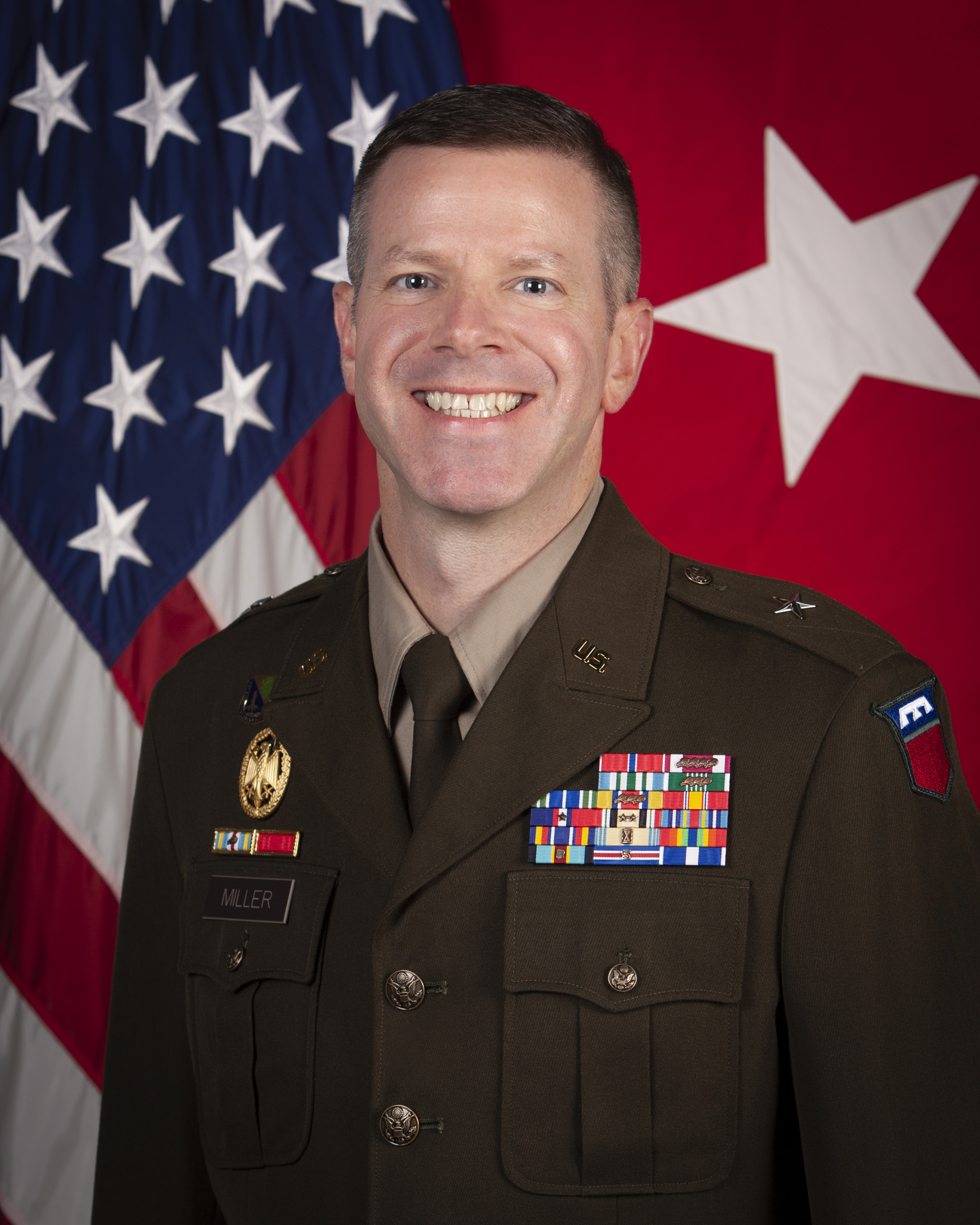 BG Miller's official Army portrait shot.