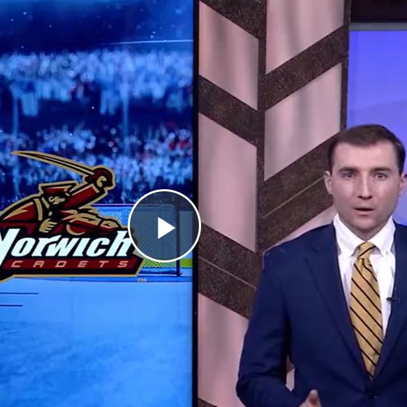 A screenshot of a broadcast news package.