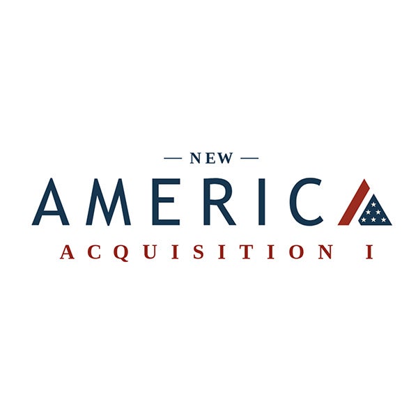 New America Acquisition I logo in blue and red with a star pattern.