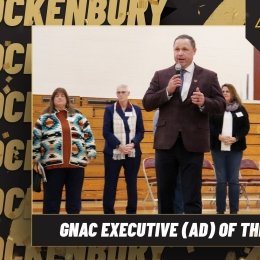 A graphic celebrating Hockenbury winning AD of the Year