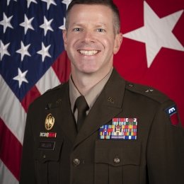 BG Miller's official Army portrait shot.