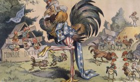 1901 Monroe Doctrine Political Cartoon 