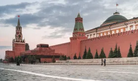 Image of the Kremlin building and courtyard in Russia