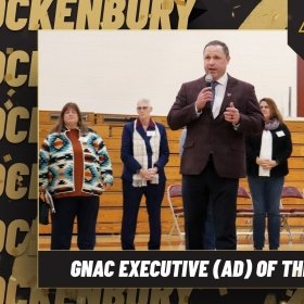 A graphic celebrating Hockenbury winning AD of the Year