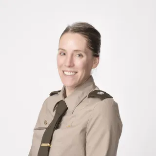 Professor Thomas in uniform