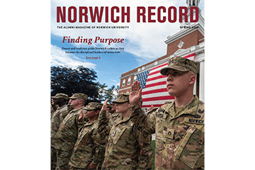 Record Spring 2025 Cover Image Cadets Saluting