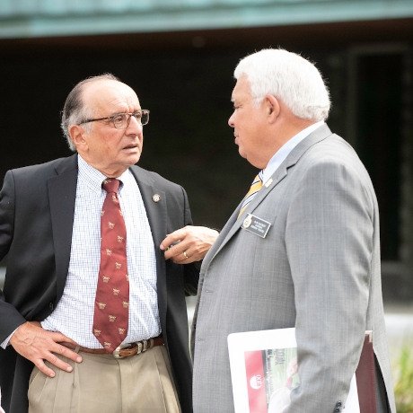 NU Trustee Emeritus Joel A. Kobert, Esq. with Board Chair Alan F. DeForest