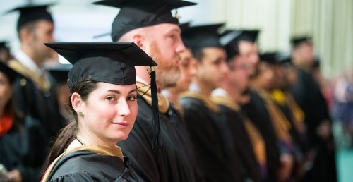 Students at Commencement