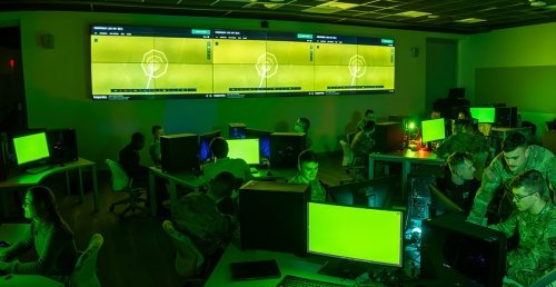 Norwich Cyber Majors in warroom