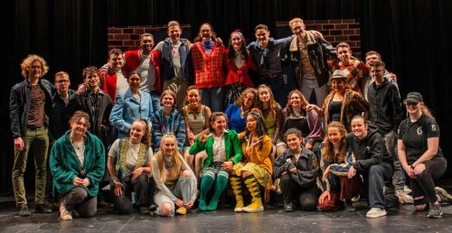 Pegasus Players Heathers Full cast and Crew on stage