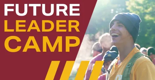 FLC video thumbnail with camper smiling in black beanie.