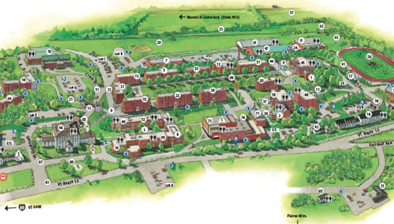Norwich Campus Map Thumbnail