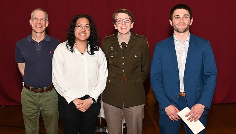 Provost Gaines with Students