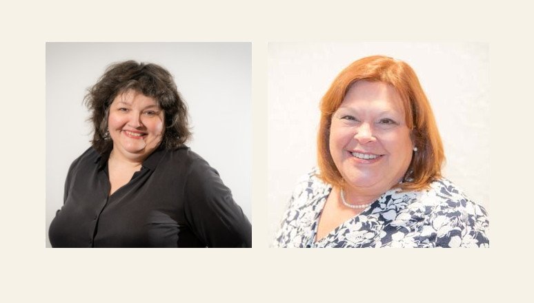 Left: Ann Harvey Asst. Director of Old Guard Reunions; Right: Laurie LaMothe Assoc. Vice President of Development