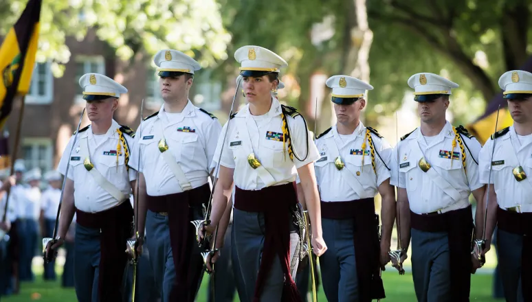 Norwich Cadets In Formation
