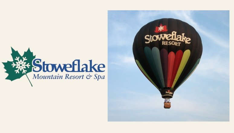 Stoweflake Resort - right image: "Stoweflake Balloon" by limulus is licensed under CC BY-SA 2.0.