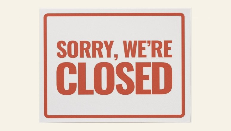 Sorry we're closed - souvenir orders no longer available