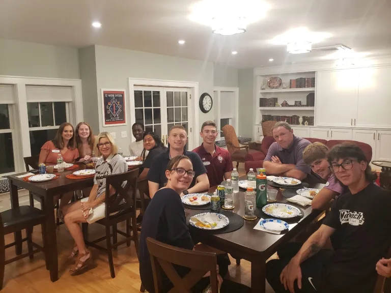 Winter Captains 2023-24 after dinner