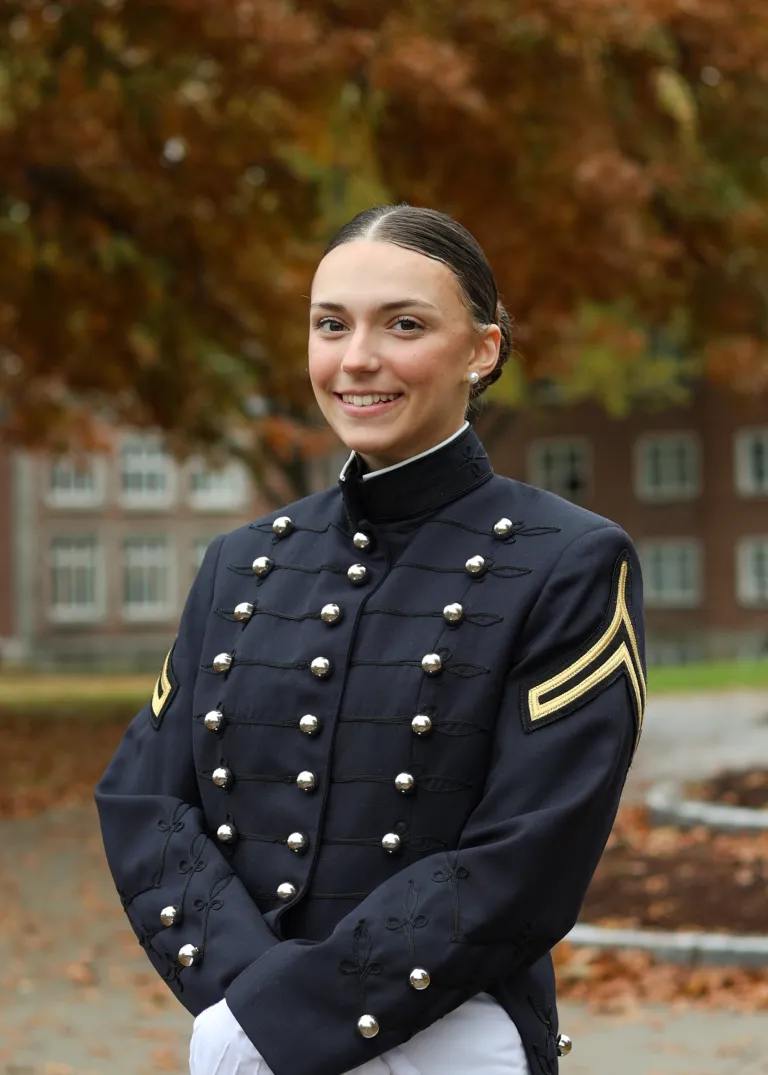 Ava LePage smiles in her official cadet portrait.