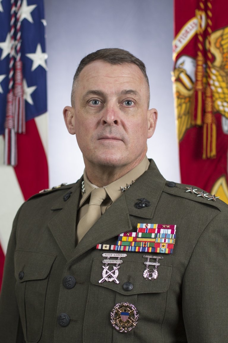 Formal headshot of a U.S. Marine.