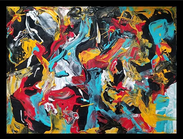 Colorful abstract art that conveys current states of mind