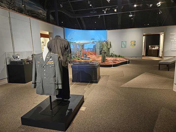 Vietnam War uniforms and exhibits