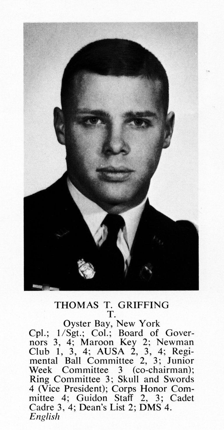 Portrait of Thomas T. Griffing in uniform.