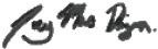 signature of Joey Mac Dizon