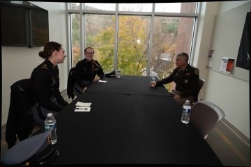 Image of General Paul Nakasone during his November visit to Norwich