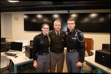 Image of General Paul Nakasone during his November visit to Norwich