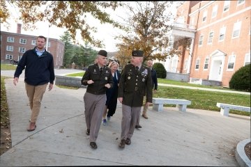 Image of General Paul Nakasone during his November visit to Norwich