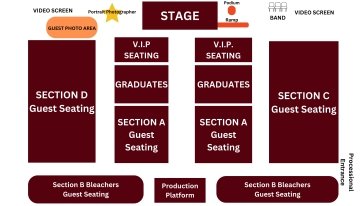 Image of 2024 Commissioning and Commencement Seating Map