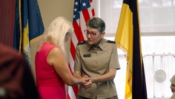 Dr. Petra Schneebauer, Austrian Ambassador to the United States, Visits Norwich University