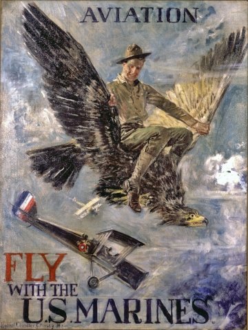 USMC Aviation Poster WW1