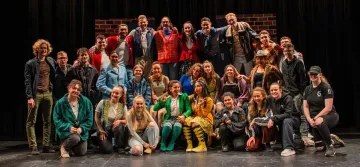 Pegasus Players Heathers Full cast and Crew on stage