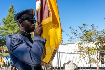 HC25 - Alumni Parade - cadet flagholder