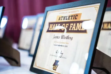 Scene, inductee of team award, Athletic Hall of Fame Induction