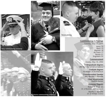 commencement speakers and scenes, 2006.