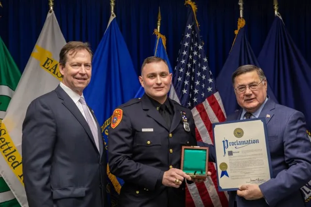 Army Reserve Capt. Sean Kalletta, NU ‘17, has received the Carnegie Medal 