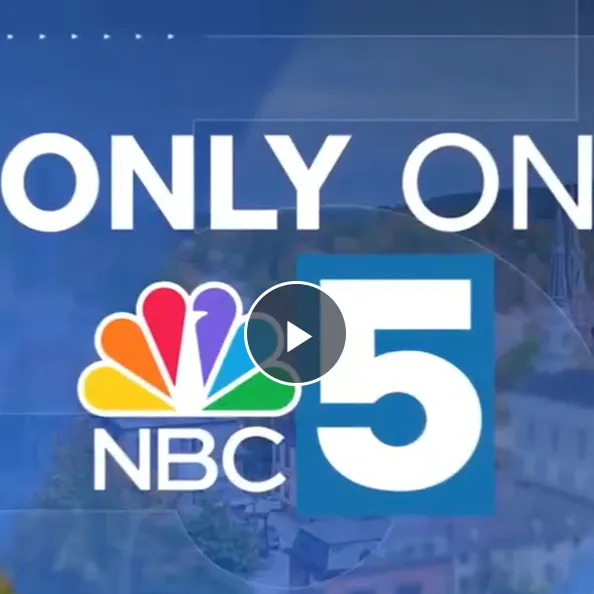 Graphic reads ONLY ON above the NBC 5 logo over a blue-tinted town background.
